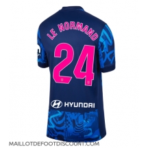 Maillot de football Réplique Atletico Madrid Robin Le Normand #24 Troisième Femme 2024-25 Manche Courte