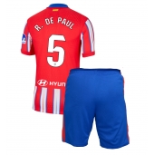 Maillot de football Réplique Atletico Madrid Rodrigo De Paul #5 Domicile Enfant 2024-25 Manche Courte (+ Pantalon court)