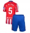 Maillot de football Réplique Atletico Madrid Rodrigo De Paul #5 Domicile Enfant 2024-25 Manche Courte (+ Pantalon court)