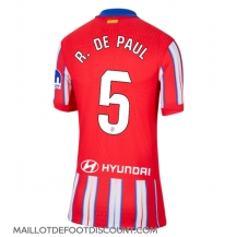 Maillot de football Réplique Atletico Madrid Rodrigo De Paul #5 Domicile Femme 2024-25 Manche Courte