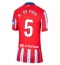 Maillot de football Réplique Atletico Madrid Rodrigo De Paul #5 Domicile Femme 2024-25 Manche Courte