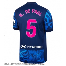 Maillot de football Réplique Atletico Madrid Rodrigo De Paul #5 Troisième 2024-25 Manche Courte