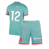 Maillot de football Réplique Atletico Madrid Samuel Lino #12 Extérieur Enfant 2024-25 Manche Courte (+ Pantalon court)