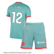 Maillot de football Réplique Atletico Madrid Samuel Lino #12 Extérieur Enfant 2024-25 Manche Courte (+ Pantalon court)