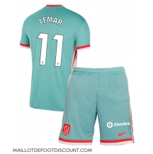 Maillot de football Réplique Atletico Madrid Thomas Lemar #11 Extérieur Enfant 2024-25 Manche Courte (+ Pantalon court)