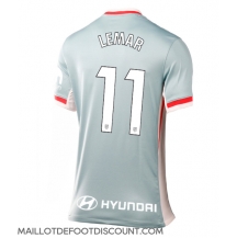 Maillot de football Réplique Atletico Madrid Thomas Lemar #11 Extérieur Femme 2024-25 Manche Courte