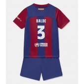 Maillot de football Réplique Barcelona Alejandro Balde #3 Domicile Enfant 2023-24 Manche Courte (+ Pantalon court)