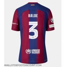 Maillot de football Réplique Barcelona Alejandro Balde #3 Domicile Femme 2023-24 Manche Courte