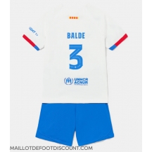 Maillot de football Réplique Barcelona Alejandro Balde #3 Extérieur Enfant 2023-24 Manche Courte (+ Pantalon court)