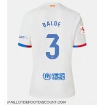 Maillot de football Réplique Barcelona Alejandro Balde #3 Extérieur Femme 2023-24 Manche Courte