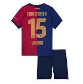 Maillot de football Réplique Barcelona Andreas Christensen #15 Domicile Enfant 2024-25 Manche Courte (+ Pantalon court)