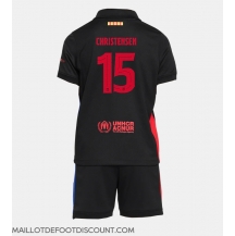 Maillot de football Réplique Barcelona Andreas Christensen #15 Extérieur Enfant 2024-25 Manche Courte (+ Pantalon court)