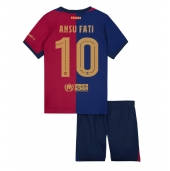 Maillot de football Réplique Barcelona Ansu Fati #10 Domicile Enfant 2024-25 Manche Courte (+ Pantalon court)