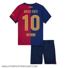 Maillot de football Réplique Barcelona Ansu Fati #10 Domicile Enfant 2024-25 Manche Courte (+ Pantalon court)