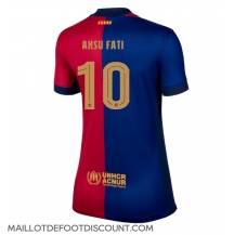 Maillot de football Réplique Barcelona Ansu Fati #10 Domicile Femme 2024-25 Manche Courte