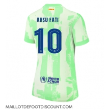 Maillot de football Réplique Barcelona Ansu Fati #10 Troisième Femme 2024-25 Manche Courte