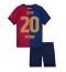 Maillot de football Réplique Barcelona Dani Olmo #20 Domicile Enfant 2024-25 Manche Courte (+ Pantalon court)