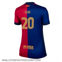 Maillot de football Réplique Barcelona Dani Olmo #20 Domicile Femme 2024-25 Manche Courte