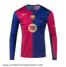 Maillot de football Réplique Barcelona Domicile 2024-25 Manche Longue