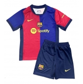 Maillot de football Réplique Barcelona Domicile Enfant 2024-25 Manche Courte (+ Pantalon court)