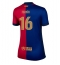 Maillot de football Réplique Barcelona Fermin Lopez #16 Domicile Femme 2024-25 Manche Courte