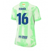 Maillot de football Réplique Barcelona Fermin Lopez #16 Troisième Femme 2024-25 Manche Courte