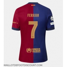 Maillot de football Réplique Barcelona Ferran Torres #7 Domicile 2024-25 Manche Courte