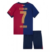 Maillot de football Réplique Barcelona Ferran Torres #7 Domicile Enfant 2024-25 Manche Courte (+ Pantalon court)