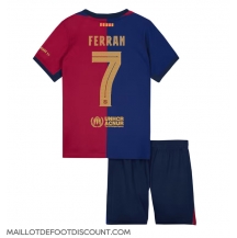 Maillot de football Réplique Barcelona Ferran Torres #7 Domicile Enfant 2024-25 Manche Courte (+ Pantalon court)