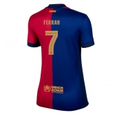 Maillot de football Réplique Barcelona Ferran Torres #7 Domicile Femme 2024-25 Manche Courte