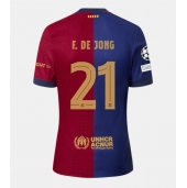 Maillot de football Réplique Barcelona Frenkie de Jong #21 Domicile 2024-25 Manche Courte