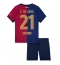 Maillot de football Réplique Barcelona Frenkie de Jong #21 Domicile Enfant 2024-25 Manche Courte (+ Pantalon court)