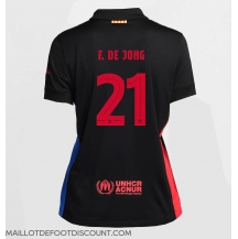 Maillot de football Réplique Barcelona Frenkie de Jong #21 Extérieur Femme 2024-25 Manche Courte