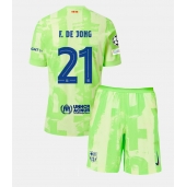 Maillot de football Réplique Barcelona Frenkie de Jong #21 Troisième Enfant 2024-25 Manche Courte (+ Pantalon court)