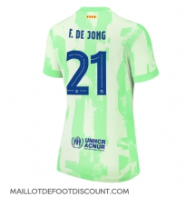 Maillot de football Réplique Barcelona Frenkie de Jong #21 Troisième Femme 2024-25 Manche Courte