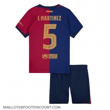 Maillot de football Réplique Barcelona Inigo Martinez #5 Domicile Enfant 2024-25 Manche Courte (+ Pantalon court)