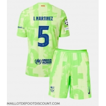 Maillot de football Réplique Barcelona Inigo Martinez #5 Troisième Enfant 2024-25 Manche Courte (+ Pantalon court)