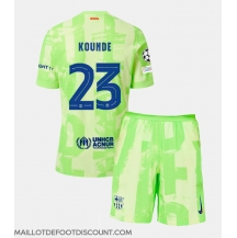 Maillot de football Réplique Barcelona Jules Kounde #23 Troisième Enfant 2024-25 Manche Courte (+ Pantalon court)