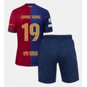 Maillot de football Réplique Barcelona Lamine Yamal #19 Domicile Enfant 2024-25 Manche Courte (+ Pantalon court)