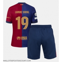 Maillot de football Réplique Barcelona Lamine Yamal #19 Domicile Enfant 2024-25 Manche Courte (+ Pantalon court)