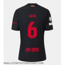 Maillot de football Réplique Barcelona Paez Gavi #6 Extérieur 2024-25 Manche Courte