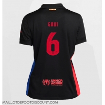 Maillot de football Réplique Barcelona Paez Gavi #6 Extérieur Femme 2024-25 Manche Courte