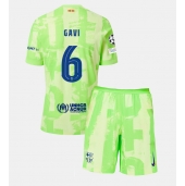 Maillot de football Réplique Barcelona Paez Gavi #6 Troisième Enfant 2024-25 Manche Courte (+ Pantalon court)