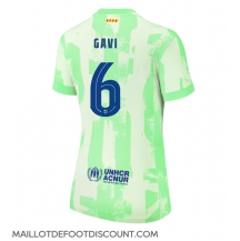 Maillot de football Réplique Barcelona Paez Gavi #6 Troisième Femme 2024-25 Manche Courte