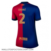 Maillot de football Réplique Barcelona Pau Cubarsi #2 Domicile Femme 2024-25 Manche Courte