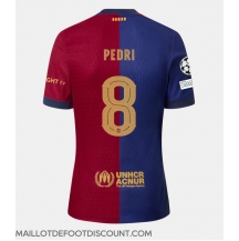 Maillot de football Réplique Barcelona Pedri Gonzalez #8 Domicile 2024-25 Manche Courte