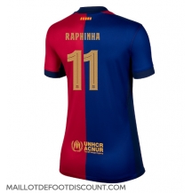 Maillot de football Réplique Barcelona Raphinha Belloli #11 Domicile Femme 2024-25 Manche Courte