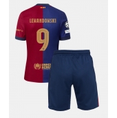 Maillot de football Réplique Barcelona Robert Lewandowski #9 Domicile Enfant 2024-25 Manche Courte (+ Pantalon court)