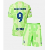 Maillot de football Réplique Barcelona Robert Lewandowski #9 Troisième Enfant 2024-25 Manche Courte (+ Pantalon court)