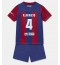 Maillot de football Réplique Barcelona Ronald Araujo #4 Domicile Enfant 2023-24 Manche Courte (+ Pantalon court)